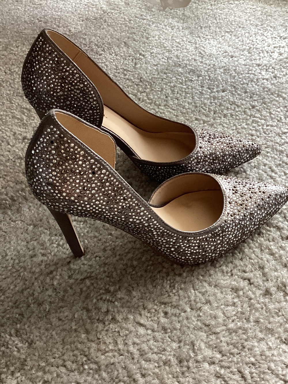 Crystal-Embellished Pointed-Toe Stilettos